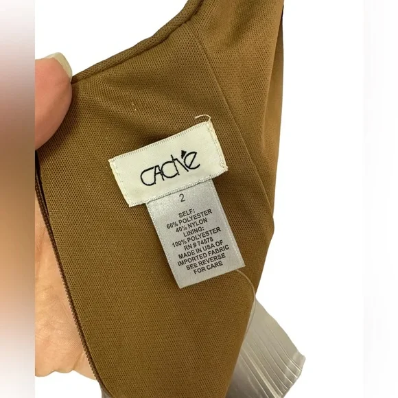 Cache Gold Sequin Cheetah Backless Mini Dress sz 2 - Picture 6 of 8